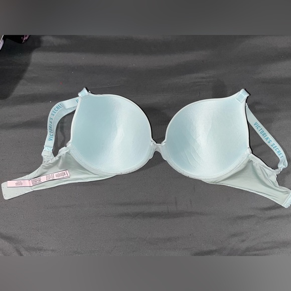 Pastel Blue Victoria’s Secret Full Coverage T-Shirt Push-Up Bra Women’s 32DDD - Picture 3 of 8